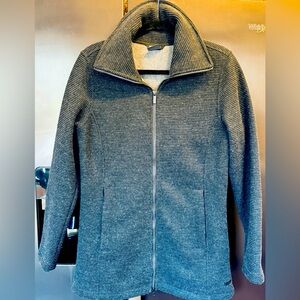 Women’s Dark Grey Fleeced Lined Jacket